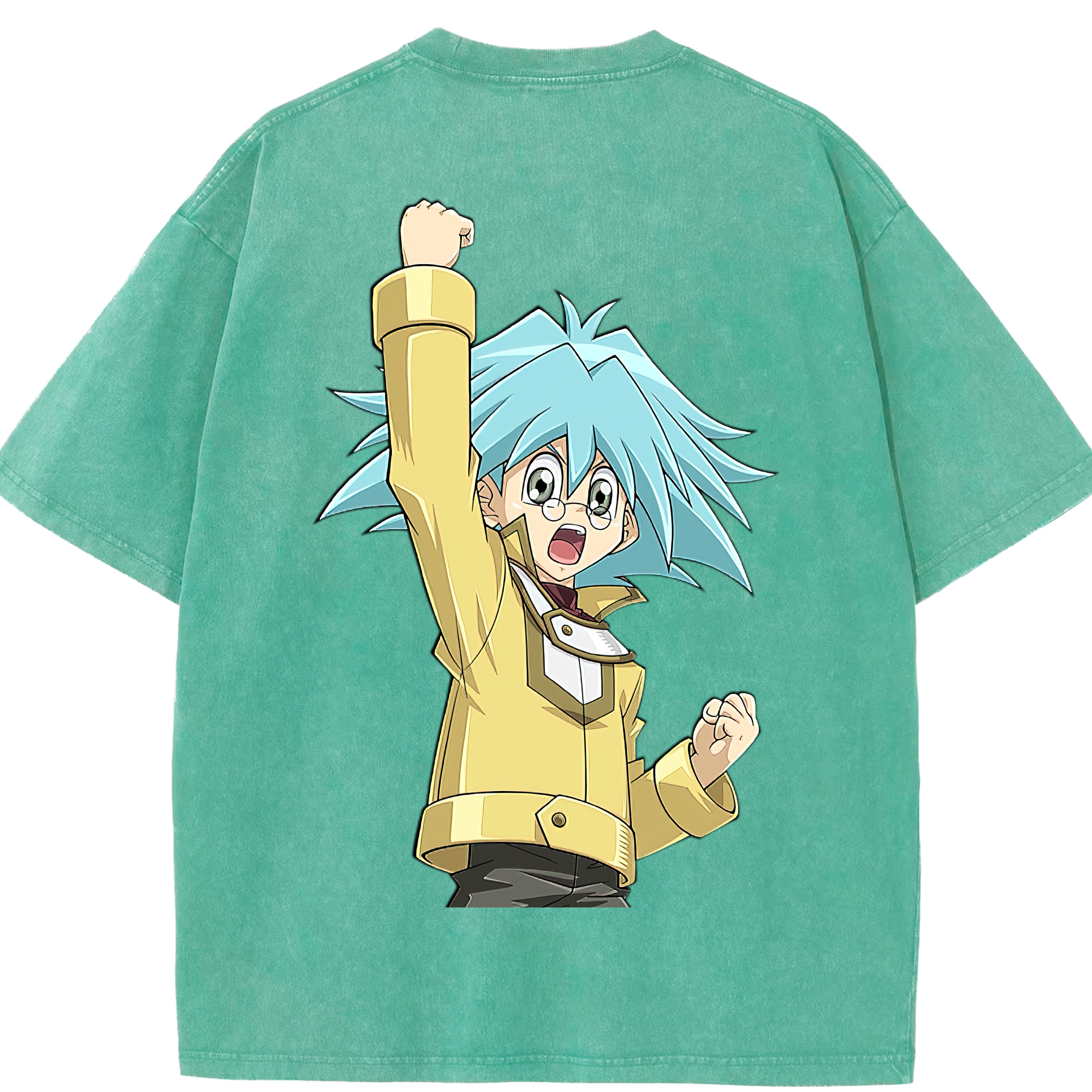 （画像用） 遊☆戯☆王 Yu-Gi-Oh! 綿100% ヴィンテージ風 半袖Tシャツ（背面プリント）